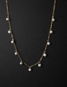 14K Gold Cipriana Pearl Necklace